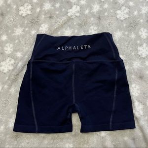 Alphalete revival shorts- dark navy